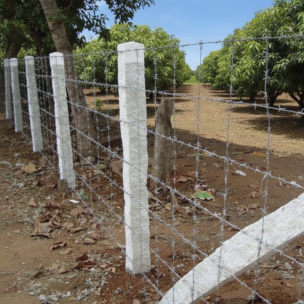 Chain link fence for security and boundary protection